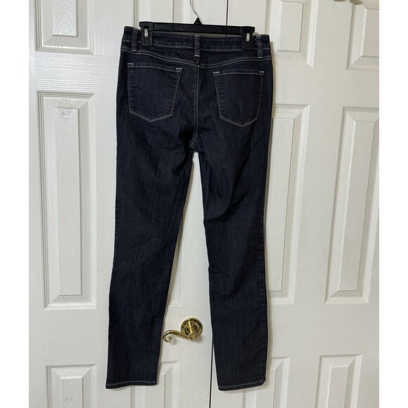 PrAna Women's Standard Kara Skinny Jean Denim Solid Black Wash  Low Rise- Size 6 - Picture 2 of 4